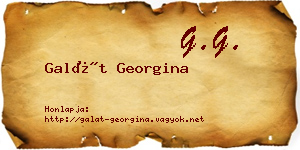 Galát Georgina névjegykártya